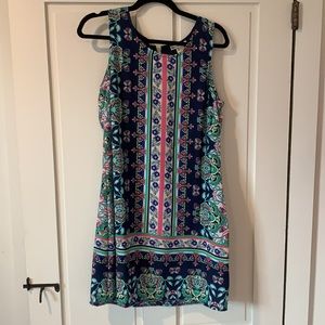 Floral sleeveless shift size 6